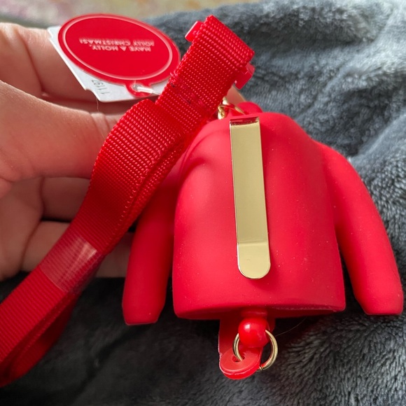 NWT Bath and Body Works Christmas Ugly Sweater Pocket Bac holder Lanyard/Clip - Picture 6 of 6